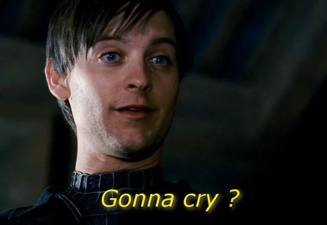 Peter Parker gonna cry? #spiderman #peterparker
